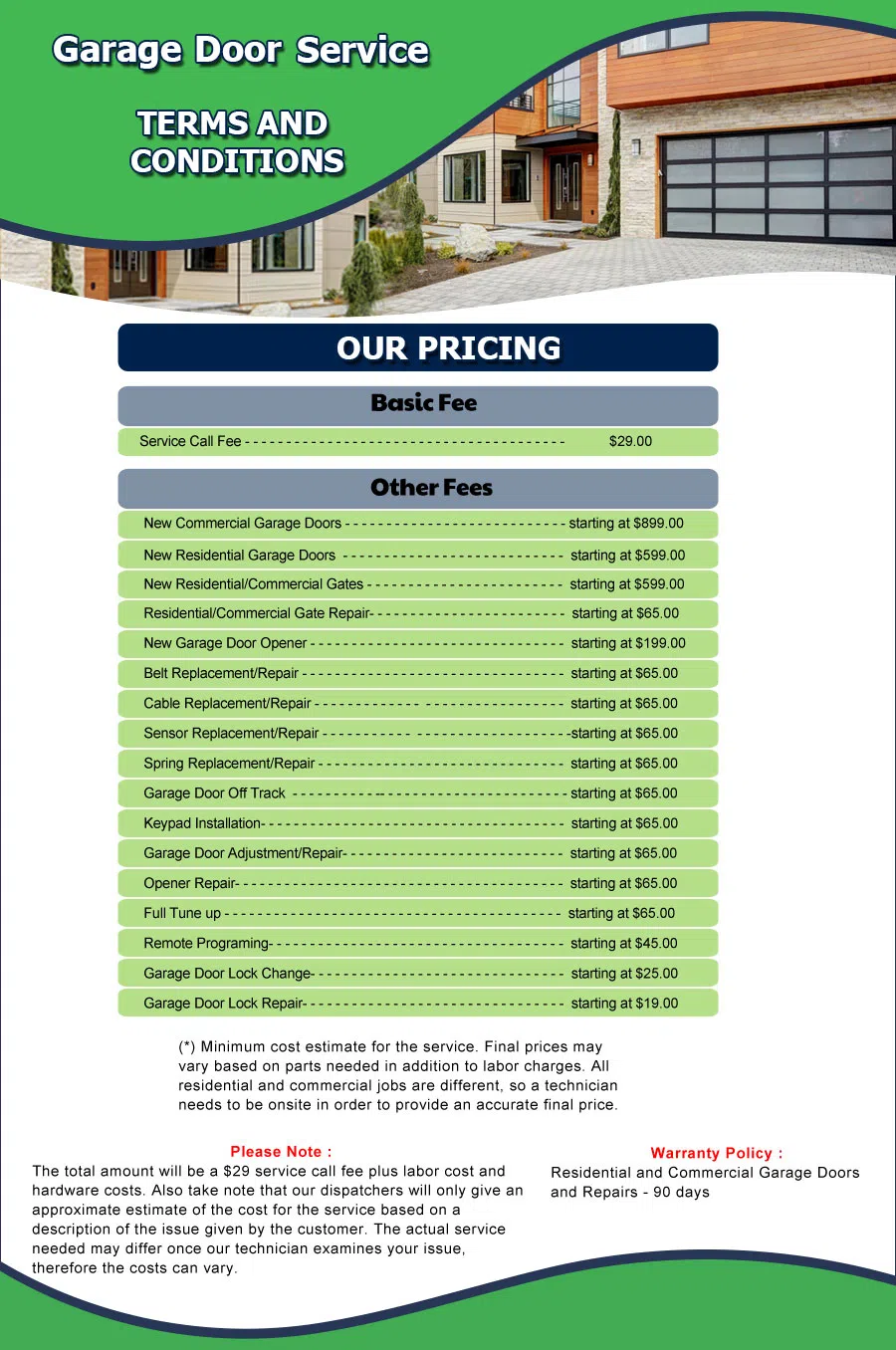 Neighborhood Garage Door Palos Verdes Estates, CA 310-507-8708